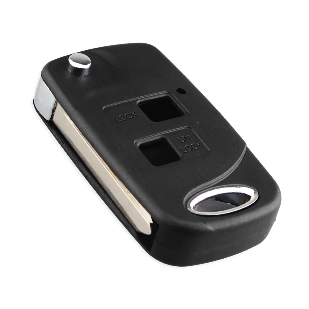 KEYYOU Folding Flip Remote Key Shell 2 Button For Toyota Yaris Avensis Corolla RAV4 Echo Camry TOY47 Uncut Blade Fob Case | Автомобили и