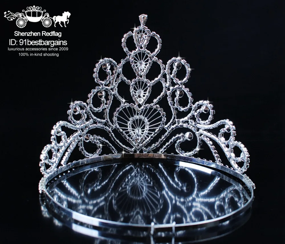 Женская тиара с кристаллами свадебная диадема инкрустацией стразами 14 5 см |