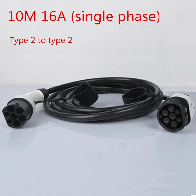 

Кабель 10 м 16A однофазный IEC62196-2 Mennekes Тип 2 для типа 2 EV разъем электромобиль зарядная станция Ev вилка