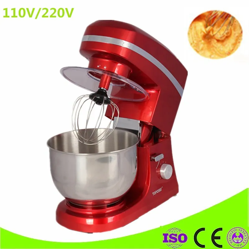 Food Mixer Blender Automatic Household Commercial Multifunctional Dough Mixing Machine Cooker Egg Kitchen 5L | Бытовая техника
