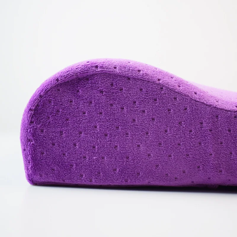 Подушка из вспененного латекса в форме волны бамбукового волокна для терапии шеи