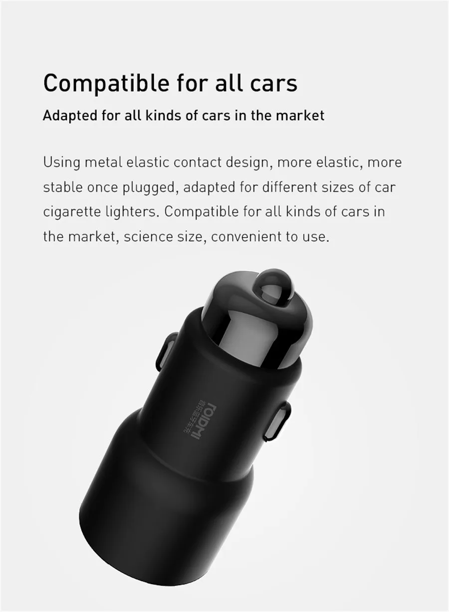 Xiaomi ROIDMI 3S Bluetooth автомобильное зарядное устройство fm-передатчик 5 в 3.4A быстрое автомобильное зарядное устройство MP3 музыкальный плеер для телефонов iPhone и Android