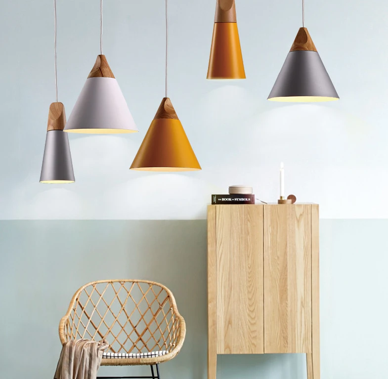 Современные подвесные светильники европейские лампы скандинавские домашние для