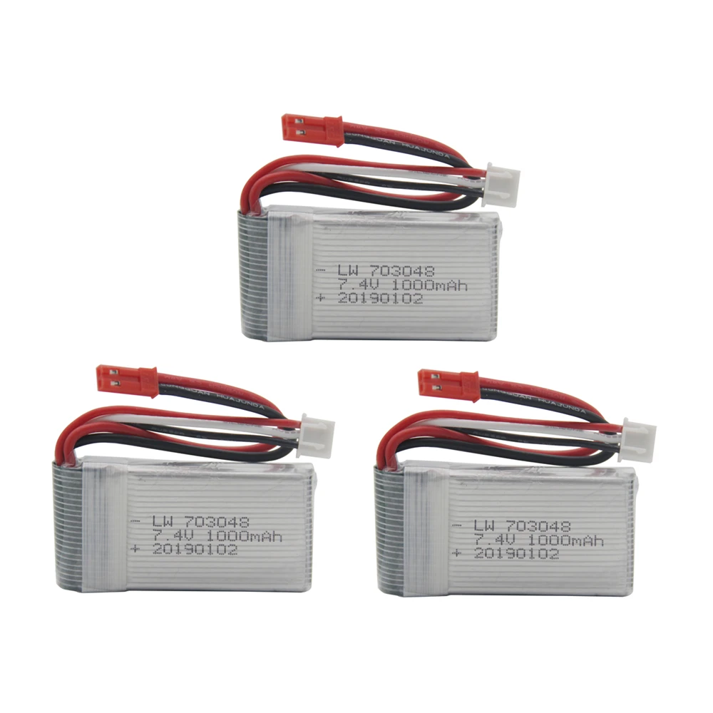 3 шт./лот, батарея WLtoys V262 V353 V912 7,4 В 1000 мАч 20C 2S Li-Po для радиоуправляемого вертолета квадрокоптера, оптовая продажа