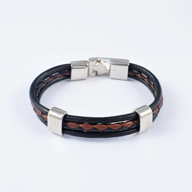 Wholesale 2015 Fashion Jewelry Handmade Wrap PU Leather Bracelet Punk Multilayers Men Wristband bracelets bangles Free Shipping | Украшения