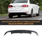 Черный Задний спойлер из АБС-пластика, диффузор для губ для Volkswagen VW Jetta GLI Sedan 4 Door 2013 2014 2015, автомобильный Стайлинг