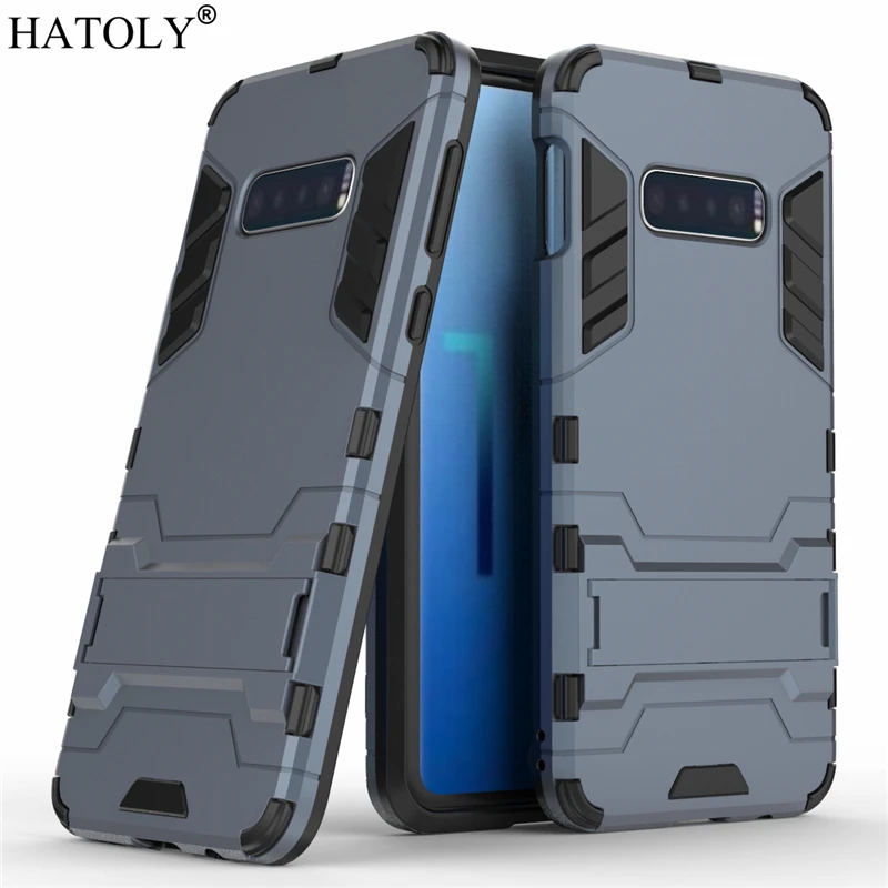 Защитный чехол HATOLY для Samsung Galaxy S10e ударопрочный жесткий из силиконовой резины с