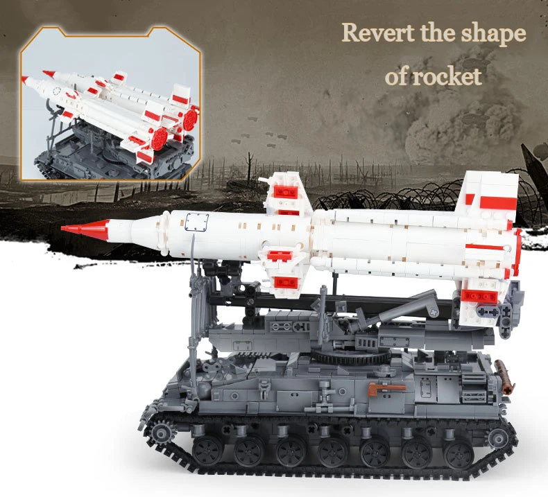 Военная серия SA-4 Ganef Набор строительных блоков Модель с фигурками совместима с брендовыми образовательными игрушками подарки для детей