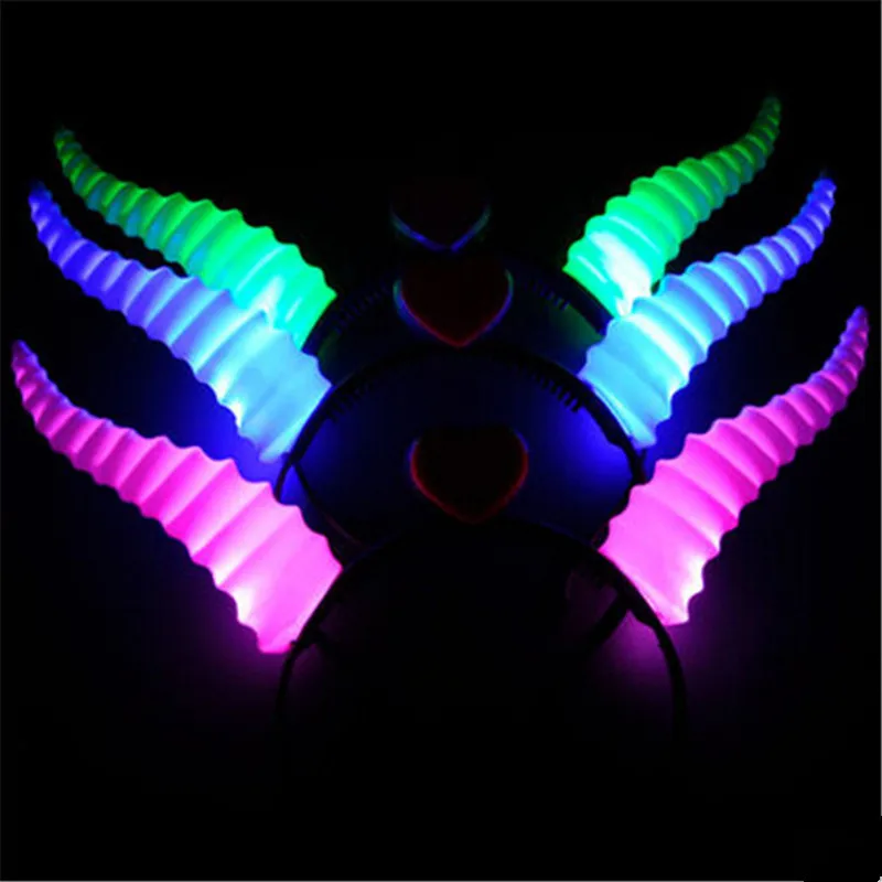 Светящиеся ободки для волос Хэллоуин светящиеся товары вечеринок горячая