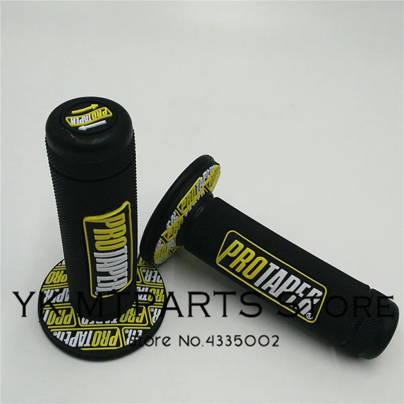 С цветными ручками MX Grip Pro Grip подходит для геля GP мотоцикл Dirt Pit Bike руль для PRO TAPER ДЛЯ CRF KTM KLX - Цвет: Yellow