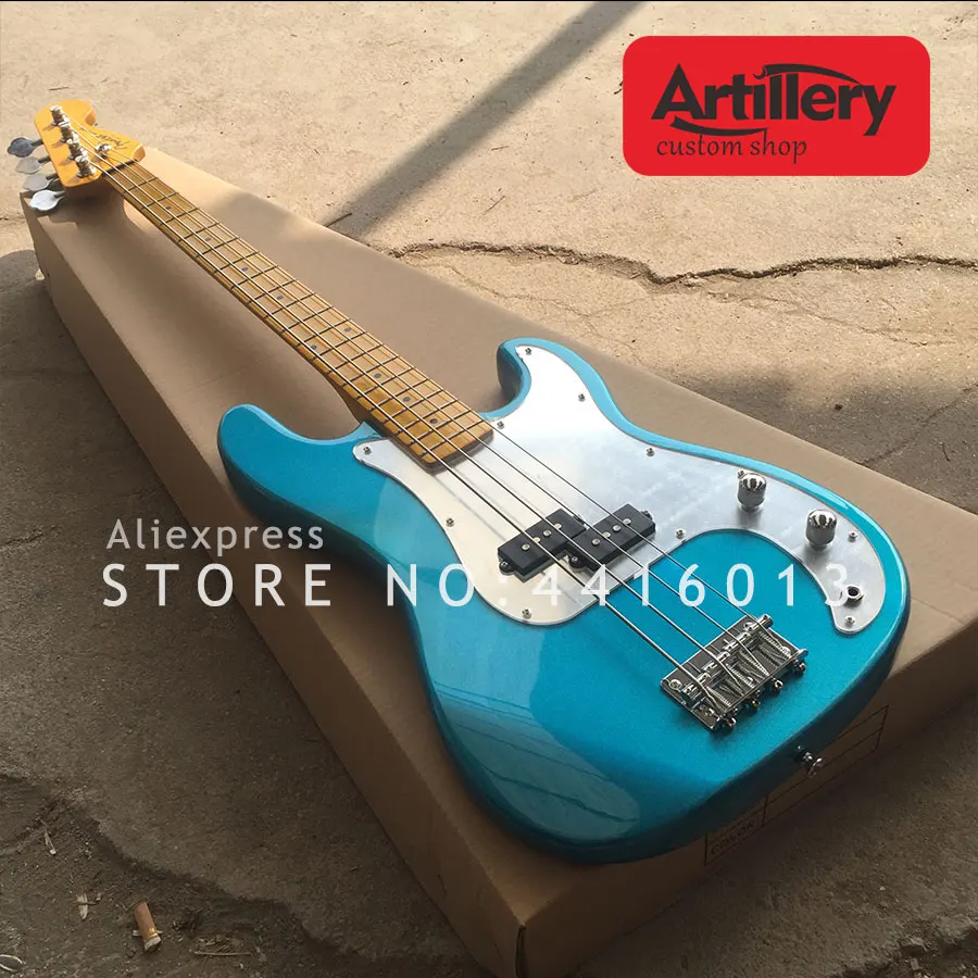 В наличии factory custom precision P bass 4 струны электрический бас с кленовым грифом|Гитары| |