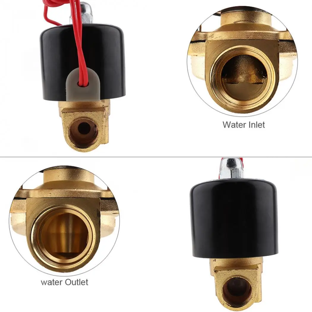 3/8 ''клапан DC12V DC24V нормально закрытый тип алюминиевый сплав Электрический