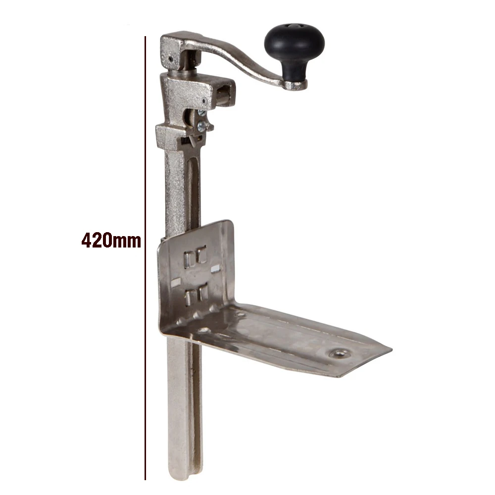 Ручной консервный нож коммерческого класса с угловым стержнем (нержавеющая