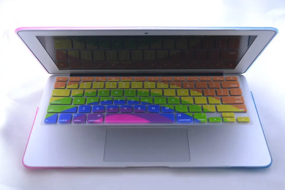 2015 Радужный защитный чехол для клавиатуры наклейки MacBook Pro 13 15 Retina &amp Air высокое