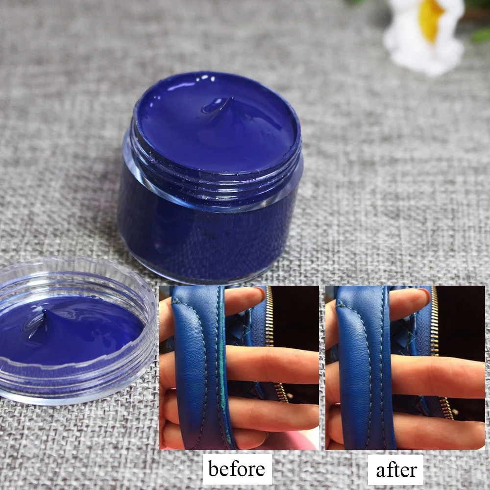30ml royal blue leather paint specially used for painting sofa bags shoes and clothes etc with good effect |
