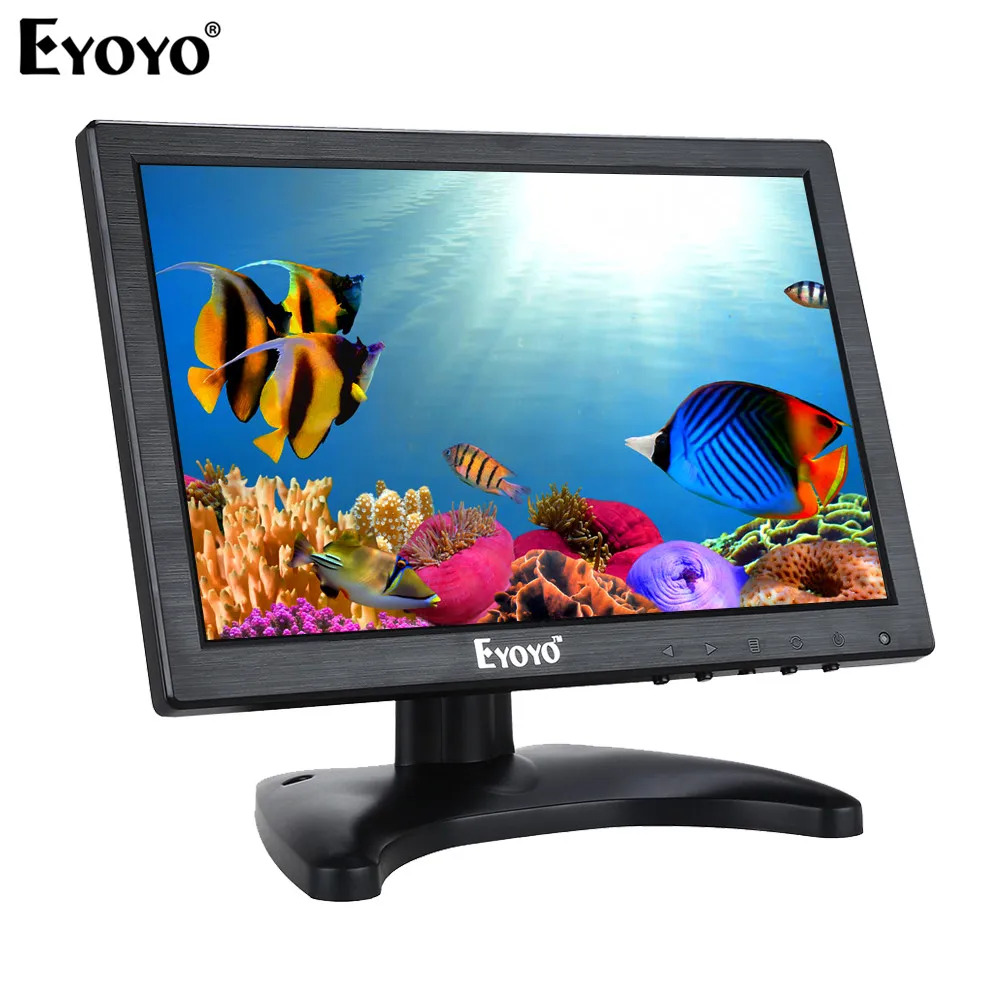 EYOYO EM10A 10 1 &quotips светодиодный HD HDMI монитор 1280*800 VGA Видео Аудио со встроенными