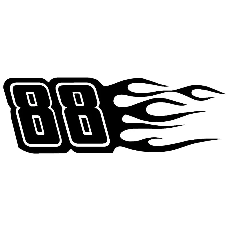88 Vinyl Decal Black/Silver Motorcycle Car Sticker Originality Car-styling Black/Silver/Laser 15X5CM | Автомобили и мотоциклы