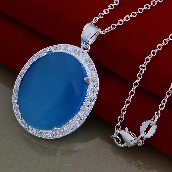 Ожерелье серебряного цвета AN777 модные ювелирные украшения с подвесками