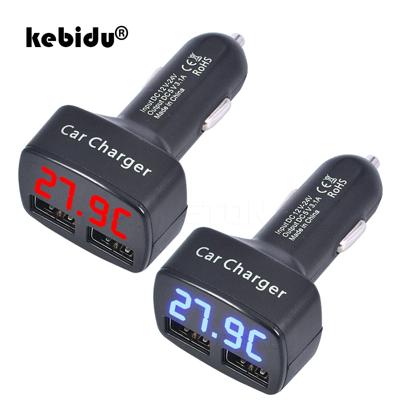 Автомобильное зарядное устройство kebidu 4 в 1 5 В 3 а с двумя USB портами|Зарядные