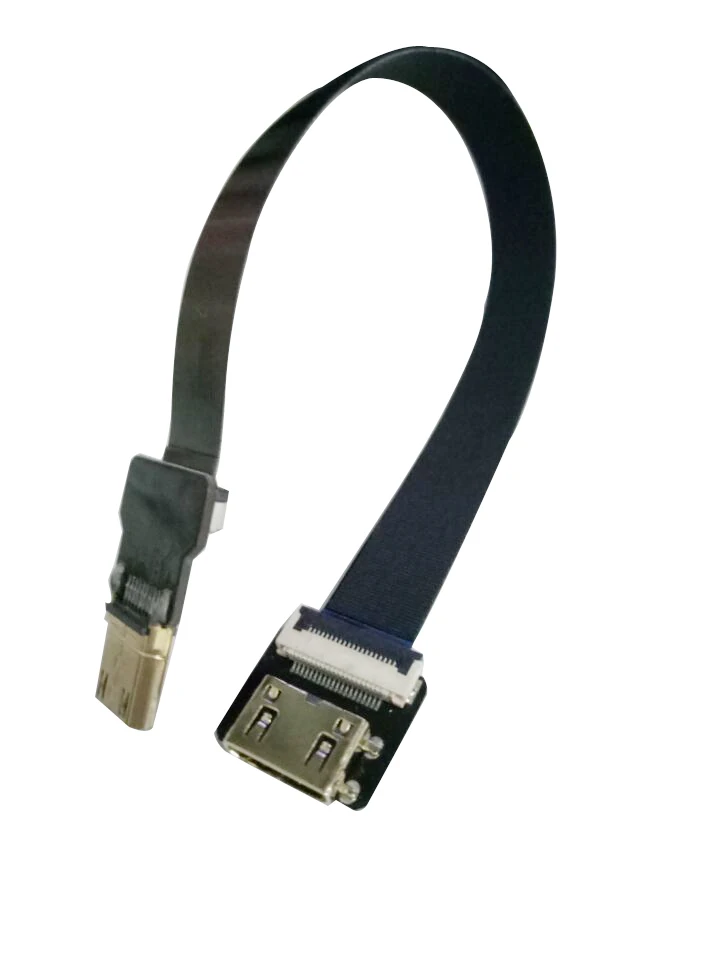 5/10/15/20/30 см ультра тонкий HDMI кабель прямой мини женский для мужчин Мини плоский FPV