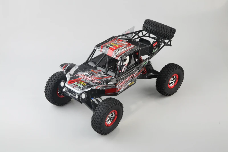 Красный rc гоночный автомобиль 10428-c 1:10 46 см 2,4 г 4WD 30 км/ч bigfoot двойной скорости дистанционного управления внедорожный Альпинизм vehile автомобиль vs FS 53625 - Цвет: Красный