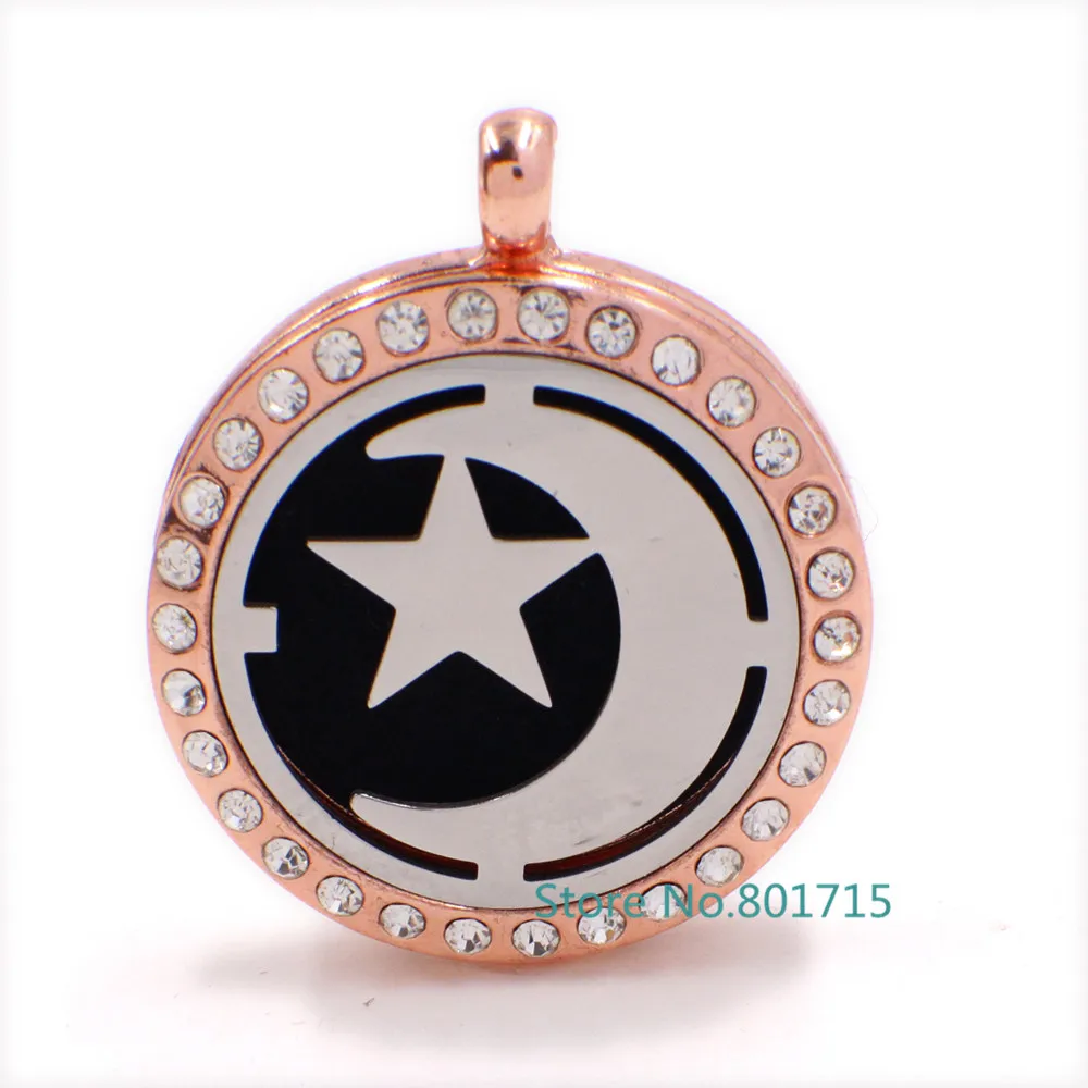 Ароматерапевтические духи Moon & Star из нержавеющей стали Эфирный диффузор медальон