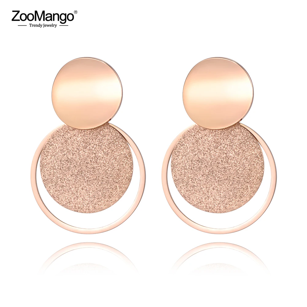 Zoomano богемные ювелирные изделия из нержавеющей стали розовое золото матовый лист