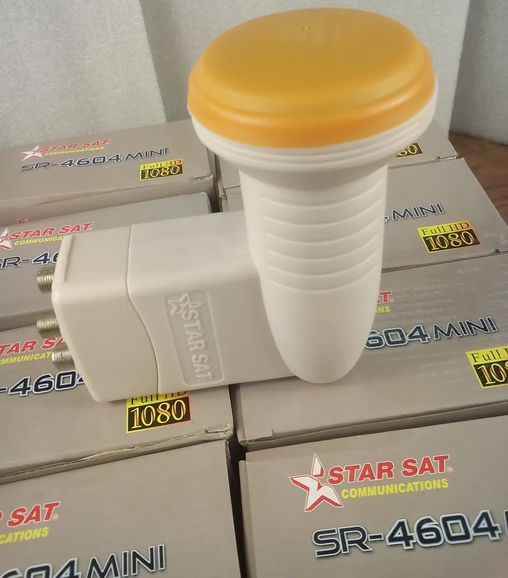 2 шт. STARSAT SR-4604 лучший сигнал Full HD универсальный KU Band Quad LNB водонепроницаемый высокий низкий уровень шума satelite тарелка LNB