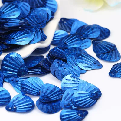 Laser Royal Blue 120 шт./лот 18 мм большая свободная тесьма с пайетками для шитья, украшения, Свадебное Ремесло, аксессуары для одежды - Цвет: Laser Royal Blue