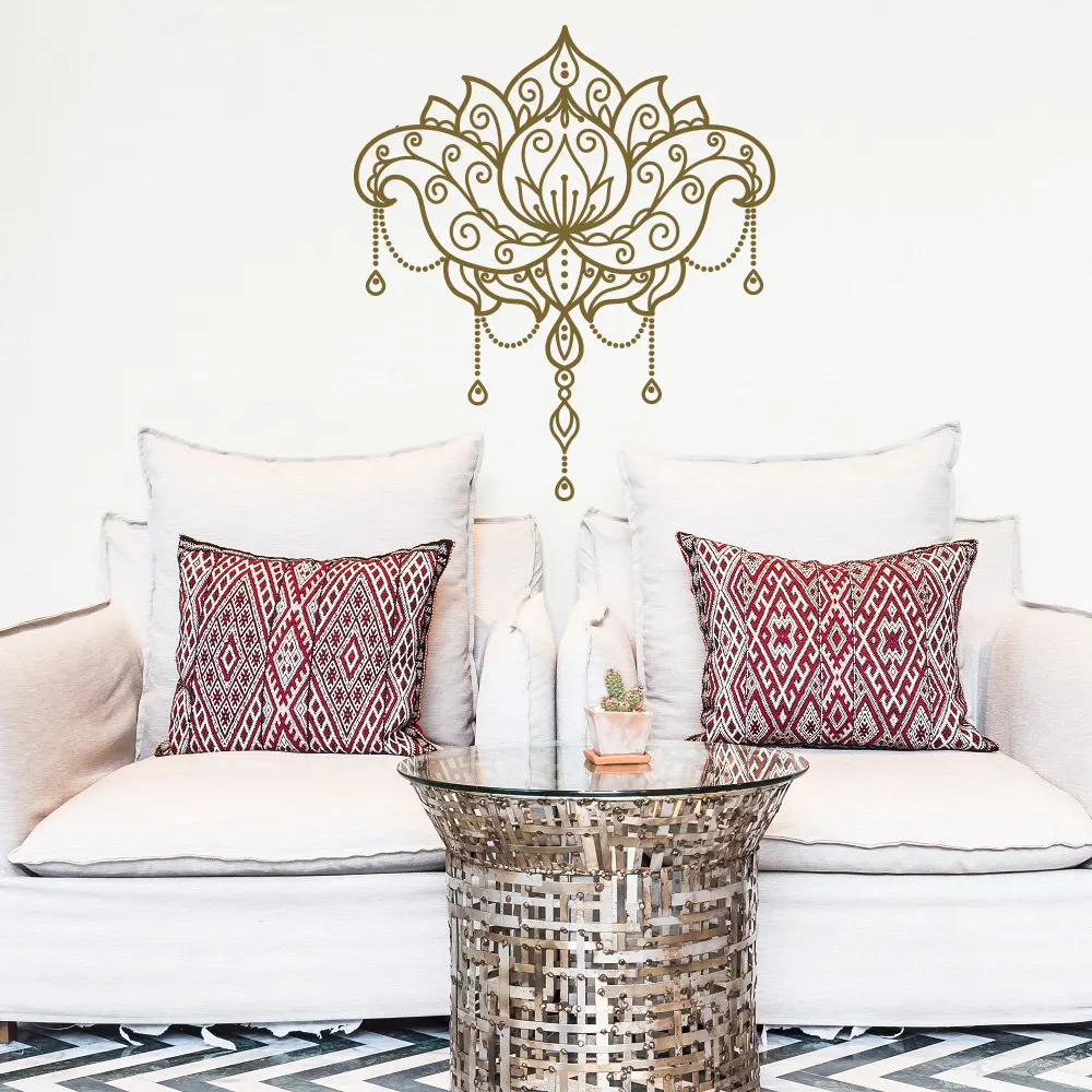 Creative специальный цветочный узор в виде мандалы наклейки на стену дома гостиная