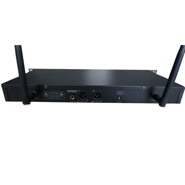 UHF беспроводной микрофон системы с ЖК дисплей и двойной Ручной конденсаторный