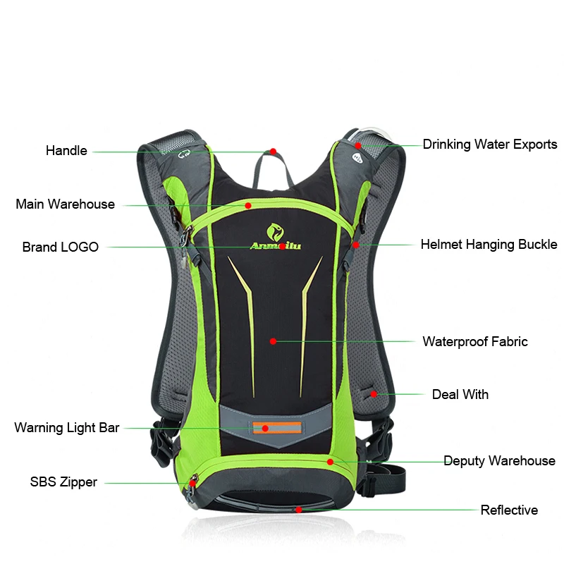 Новая спортивная сумка 8L походный дорожный рюкзак для альпинизма Mochila горный