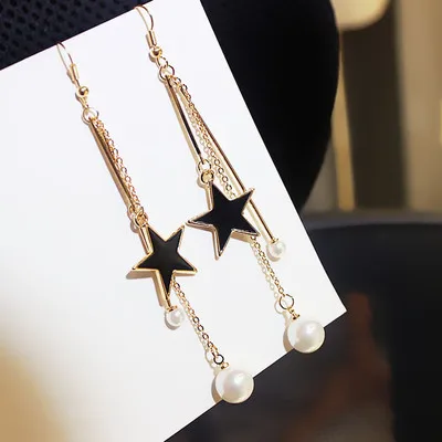 Оптовая продажа Женские Ювелирные украшения серьги-клипсы серьги с длинной