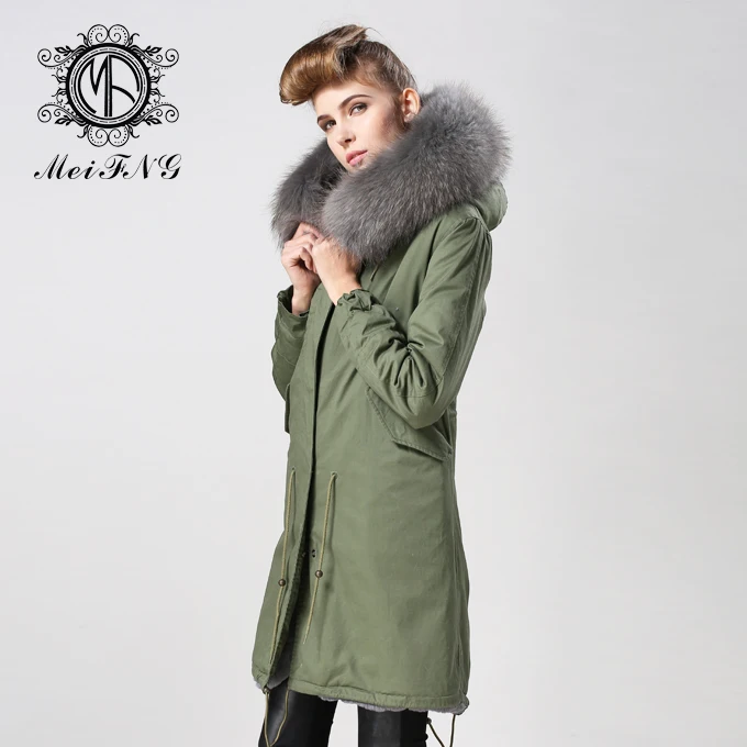 Женская куртка с капюшоном зеленое пальто в стиле милитари длинным рукавом и