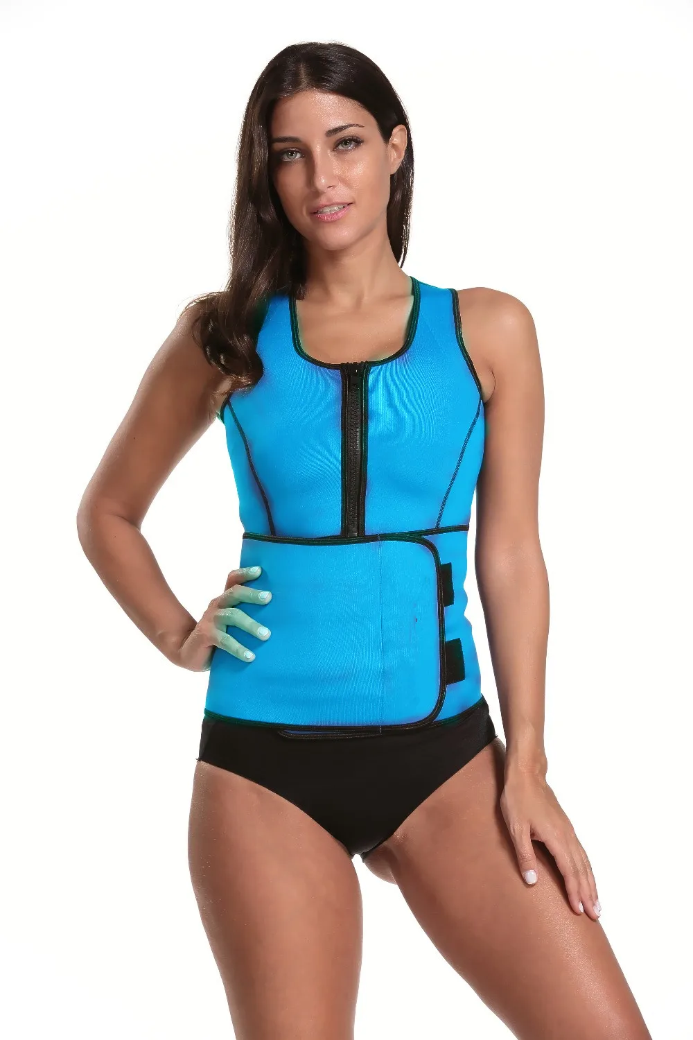Women Neoprene Sauna Sweat Vest Corset Slim Waist Colored Bodyshaper Trainer | Женская одежда
