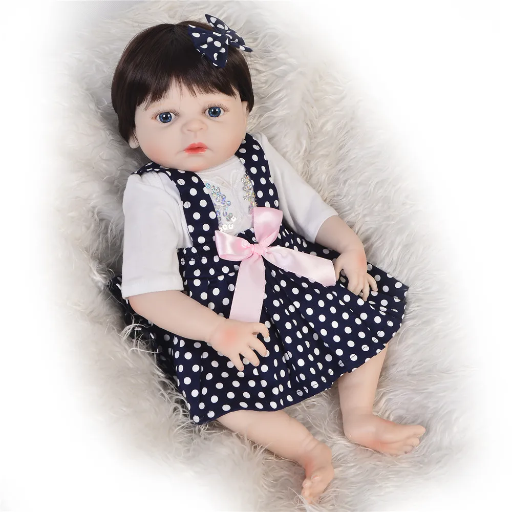 Кукла bebe reborn 48 см силиконовая кукла Очаровательная Реалистичная для малышей Bonecas