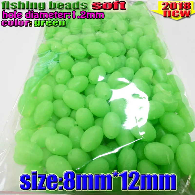 8mm-12mm 300pcs Fihsing пластиковые светящиеся бусины для рыбалки светится в темноте 2*3 3*4-12*16 мм больше выбрать размер - Цвет: 8mm-12mm 300pcs