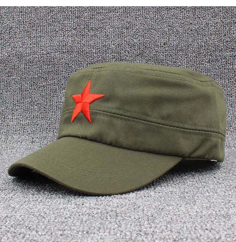 ALTOBEFUN, Классическая, винтажная, мужская, женская, военная шапка, модная, лето, Осень, брендовая, звезда, регулируемая, плоская, верхняя, Кепка Для Взрослых, AD912