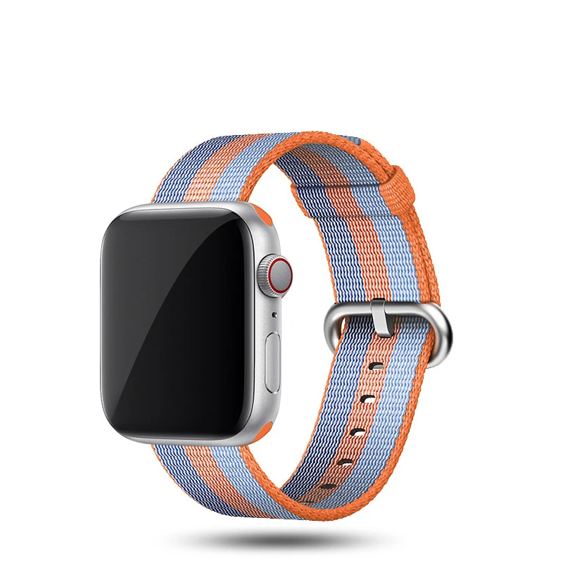 40 мм 44 мм ремешки для Apple Watch 5 4 3 2 1 ремешки для браслетов 38 мм 42 мм iwatch браслеты нейлоновые тканые спортивные дышащие Ремешки для наручных часов