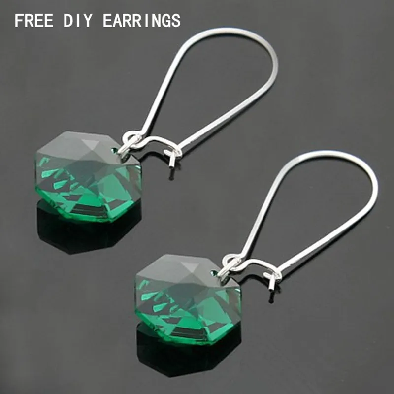 Серьги с застежкой Настоящее серебро 925 пробы серьги-крючки аксессуары