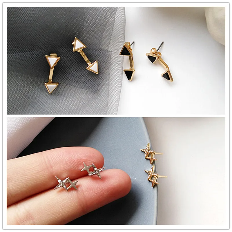 Серьги капельки Timlee E170 серьги из металла с геометрическим