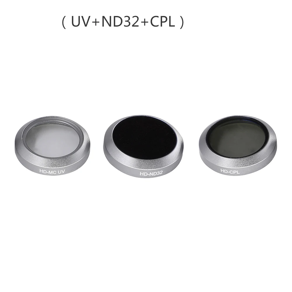 UV ND32 CPL Объектив для беспилотника фильтр Gimbal камера UV CPL ND4 ND8 ND16 ND32 стекло нейтральная плотность поляризационный светильник фильтр для DJI Mavic 2 Zoom - Цвет: UV ND32 CPL