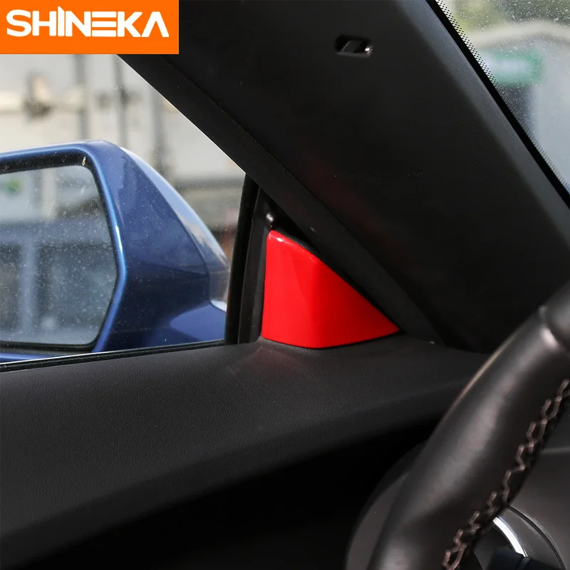 SHINEKA автомобильный Стайлинг декоративная наклейка треугольная накладка на окно