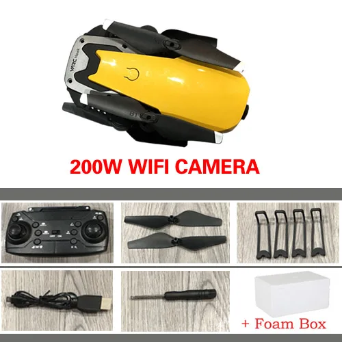 X4 Дрон с HD 720P Wifi камерой Квадрокоптер парящий FPV Квадрокоптеры 2MP складной RC вертолет сумка для хранения игрушка для мальчика S20 - Цвет: 200w wifi camera