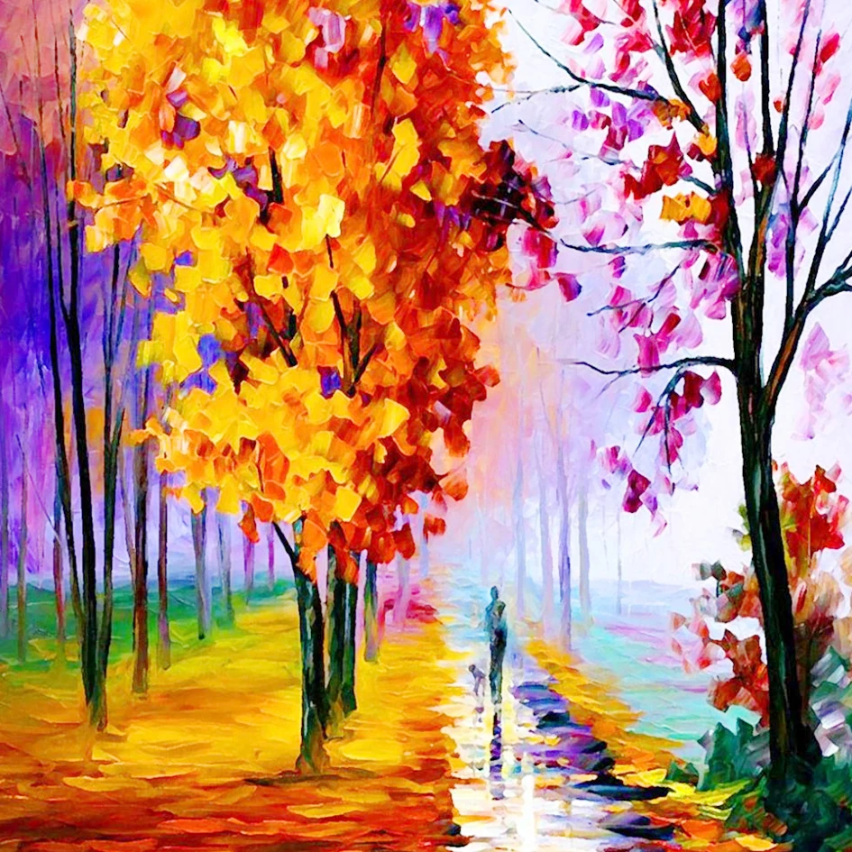 Набор для алмазной вышивки деревья осени 5D|5d diy|diamond paintingfull drill diamond painting |