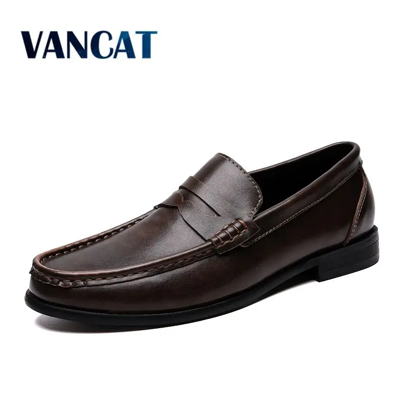 Новинка 2019 года мужские водонепроницаемые мокасины модные лоферы из натуральной