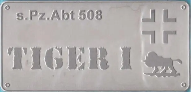 1/35 &amp 1/72 изменение Запчасти металловой таблички для 501 503 504 505 507 508 танк тигр