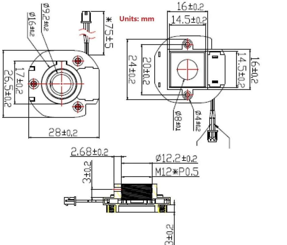 Держатель для объектива CCTV HD 2 0 MP IR CUT M12 * 5|ir-cut|ir-cut filter |