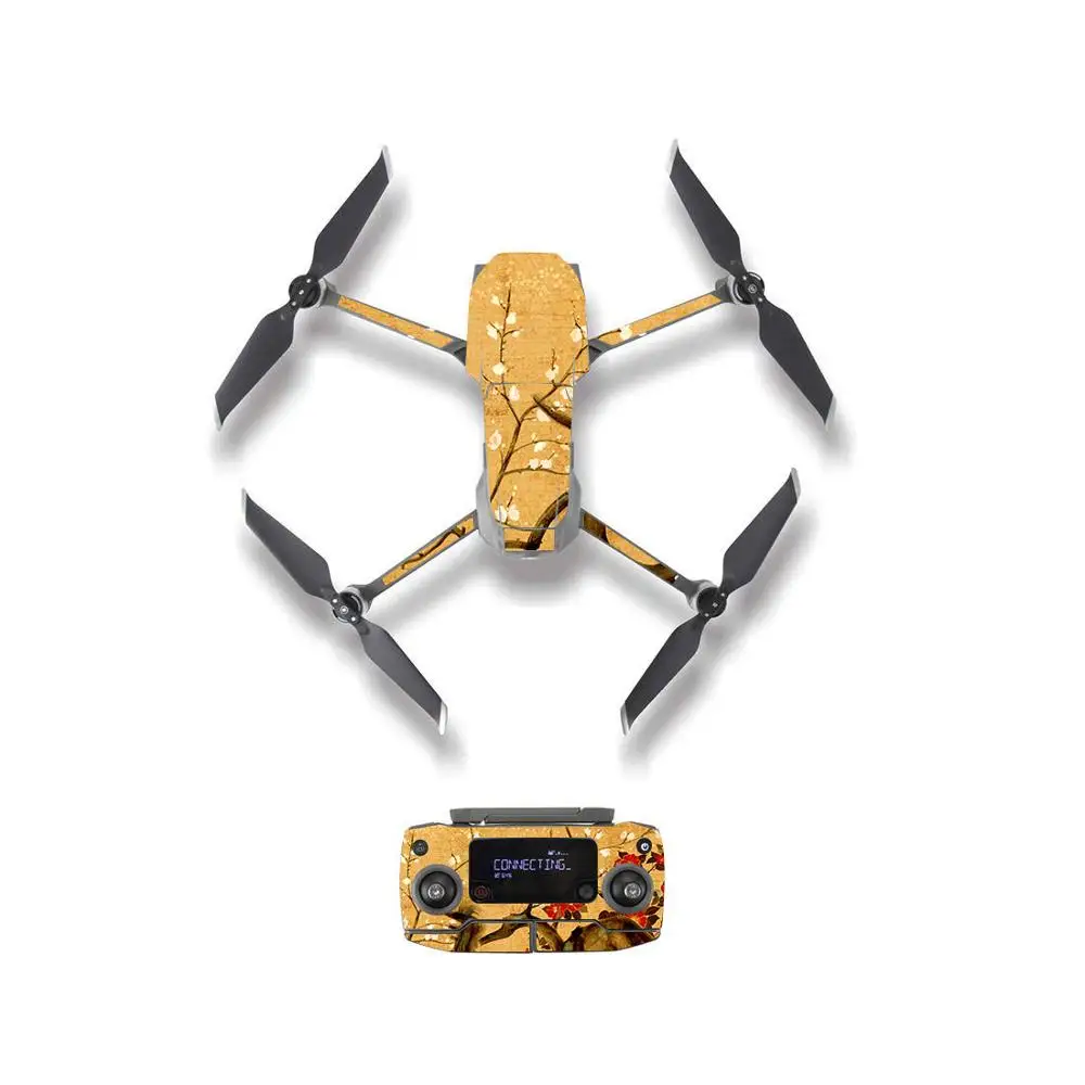 YSDJM20198 Зеленый Растительный стиль кожи наклейка для DJI Mavic 2 Pro& Zoom Drone корпус пульт дистанционного управления батарея защитная пленка 5 стилей - Цвет: YSDJM20198