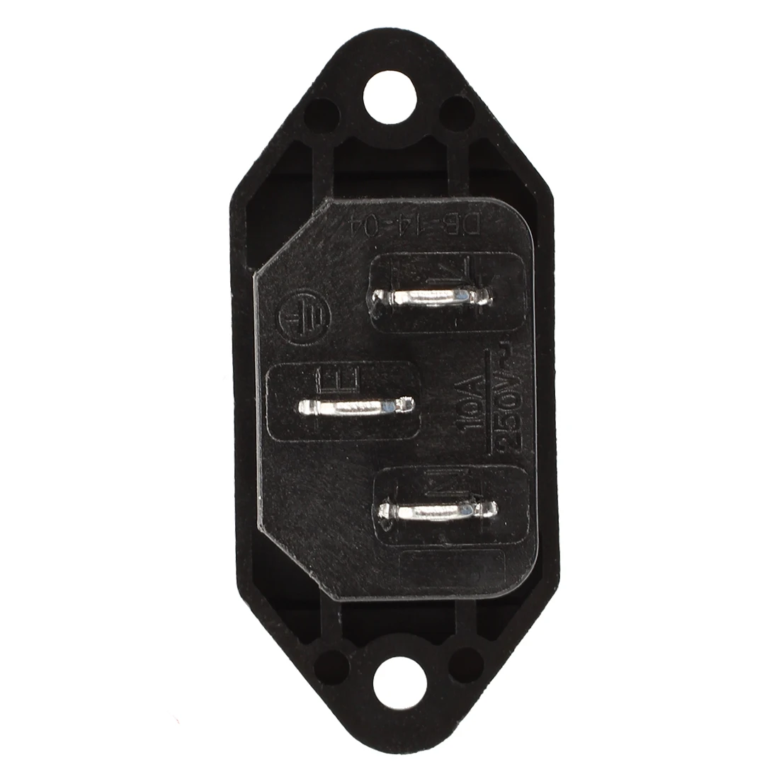 10 шт. черный 3 шпильки IEC320 C14 вход мощность розетка AC 250 В 10A